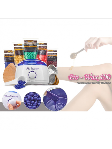 [全套一買即用!] PRO-WAX 100 家用蜜蜜蠟脫毛機套裝(白色) 附送脫毛蠟豆 